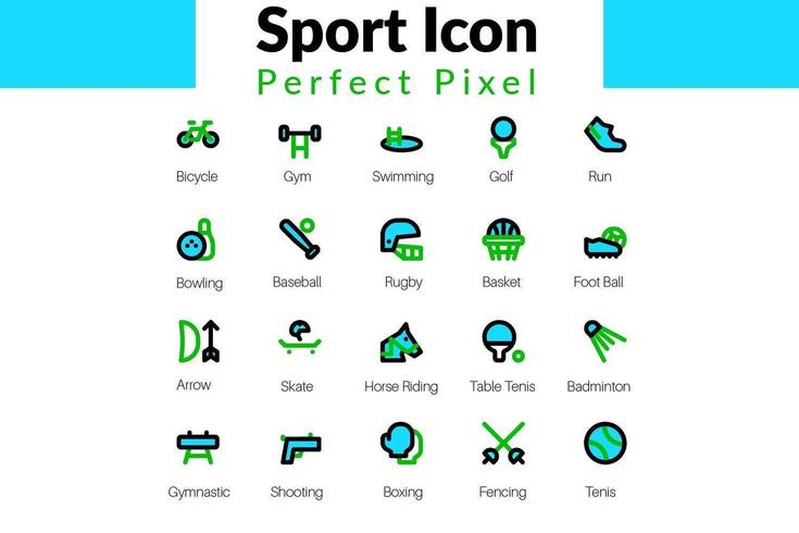 Conjunto de iconos de deporte vector