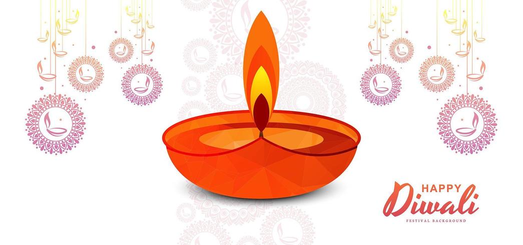 Happy Diwali Illustration, Banner Design for Diwali festival vector