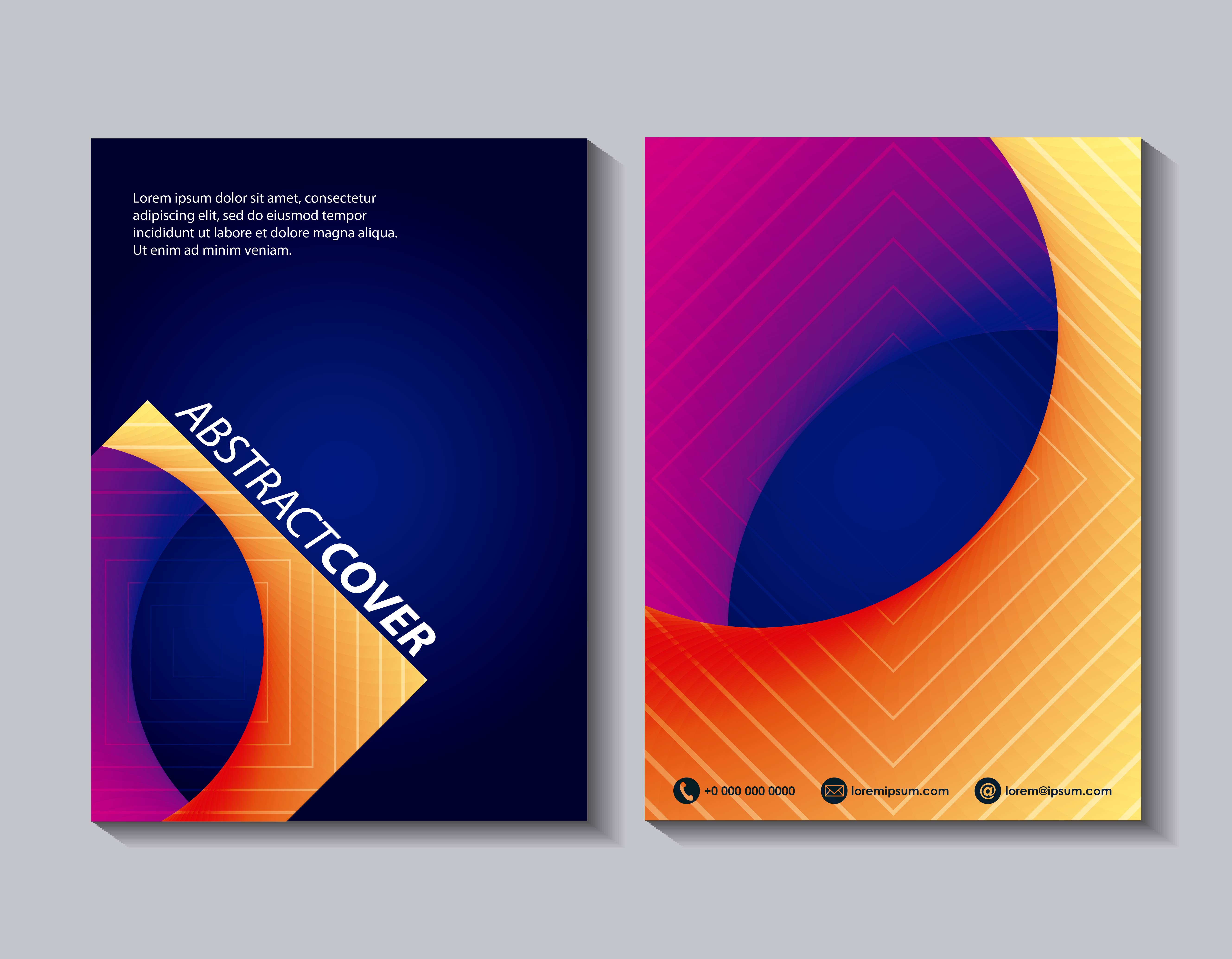 abstract cover page design