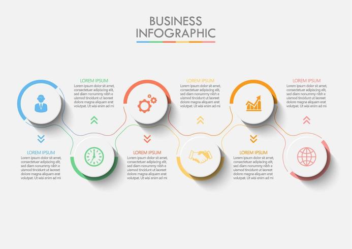 Presentation Business road map infographic template vector