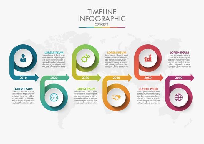 Timeline Infographic Concept vector