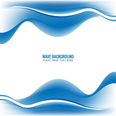 Abstract flowing wave background design vector