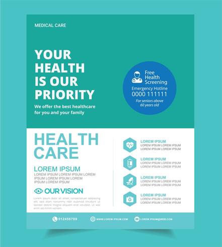 Medical Hospital Health Template vector