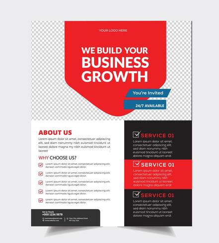 About Us Business Brochure Template vector