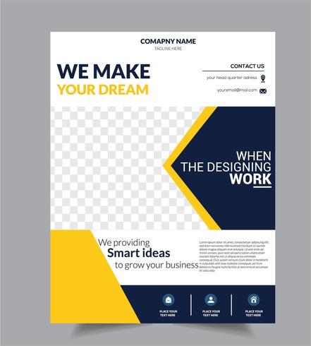 Corporate Business Flyer brochure  Design Template  vector