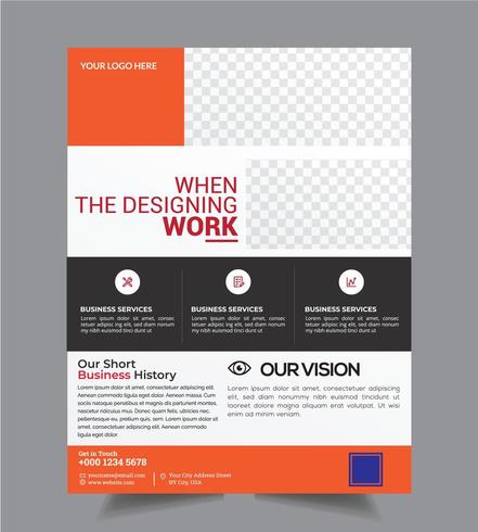 Corporate Business Flyer brochure  Design Template  vector