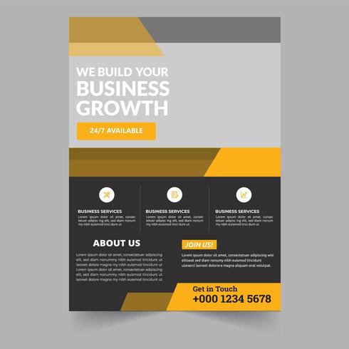 Business brochure template   vector