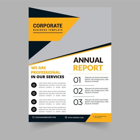 Corporate Report Flyer Design vector