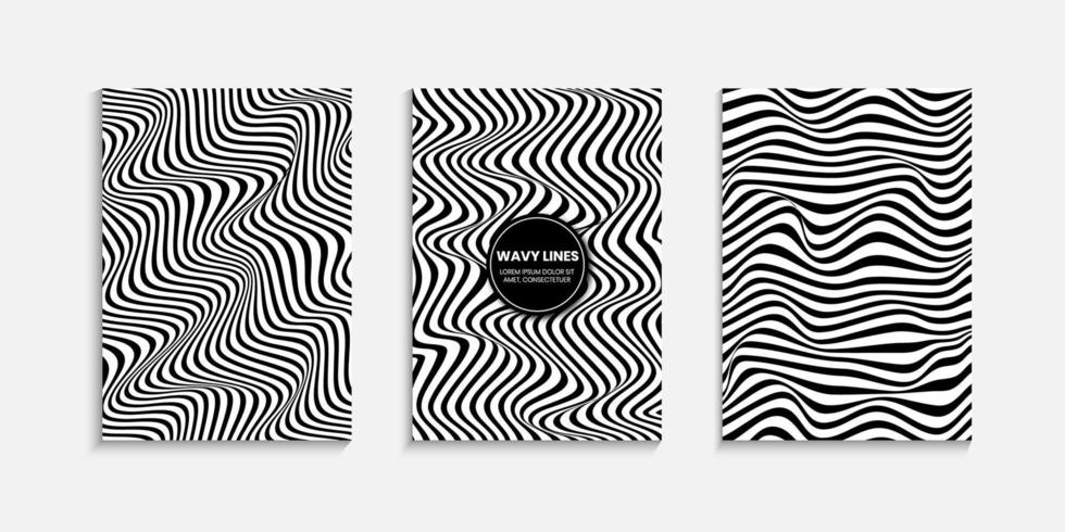 Black and White striped background vector