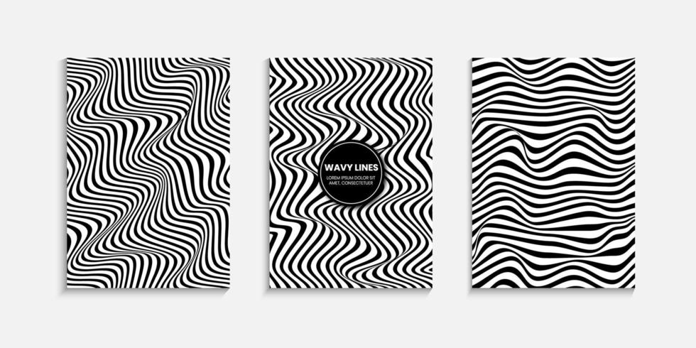 Black and White striped background vector