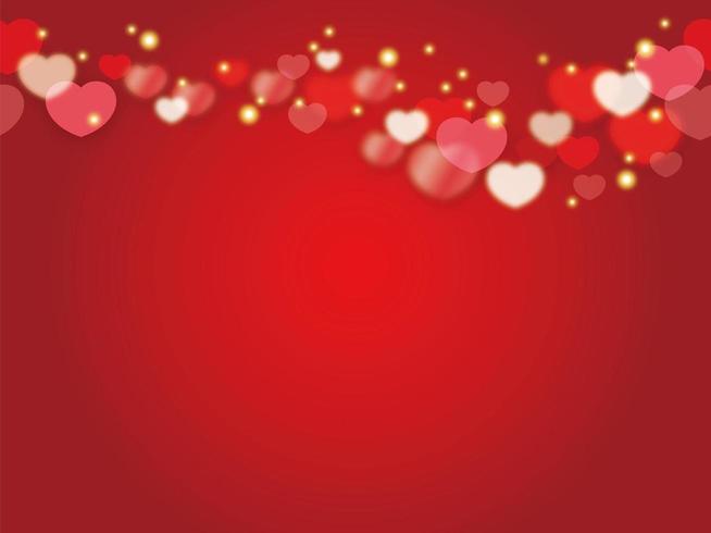 Seamless Valentines Day card template  vector