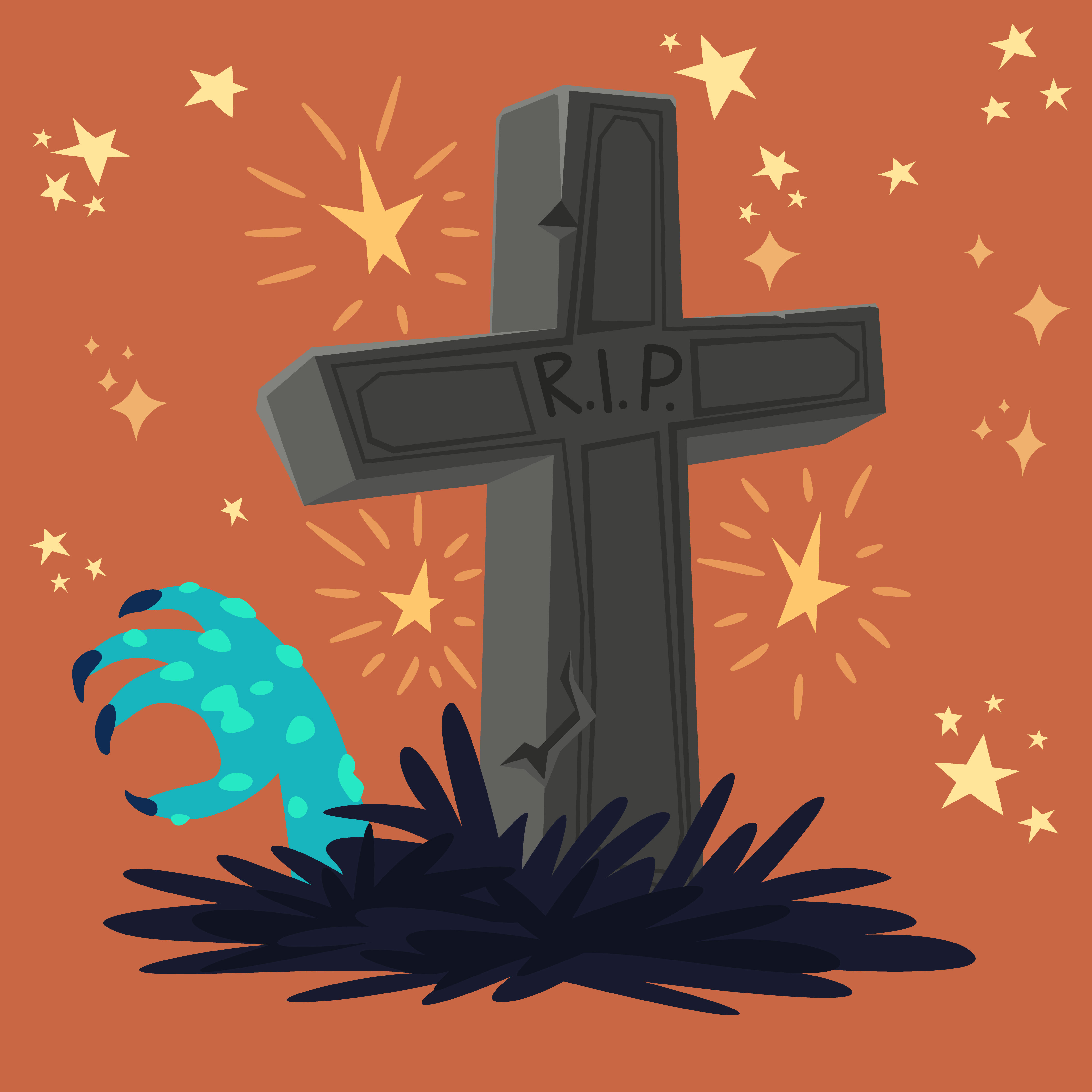 graveyard clipart