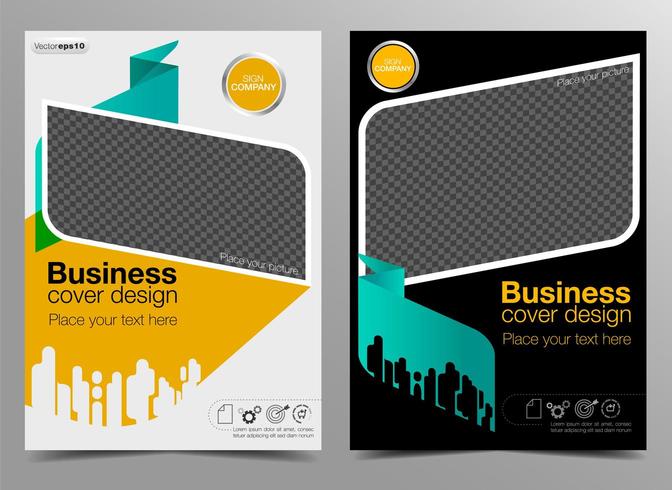 Business cover design vector