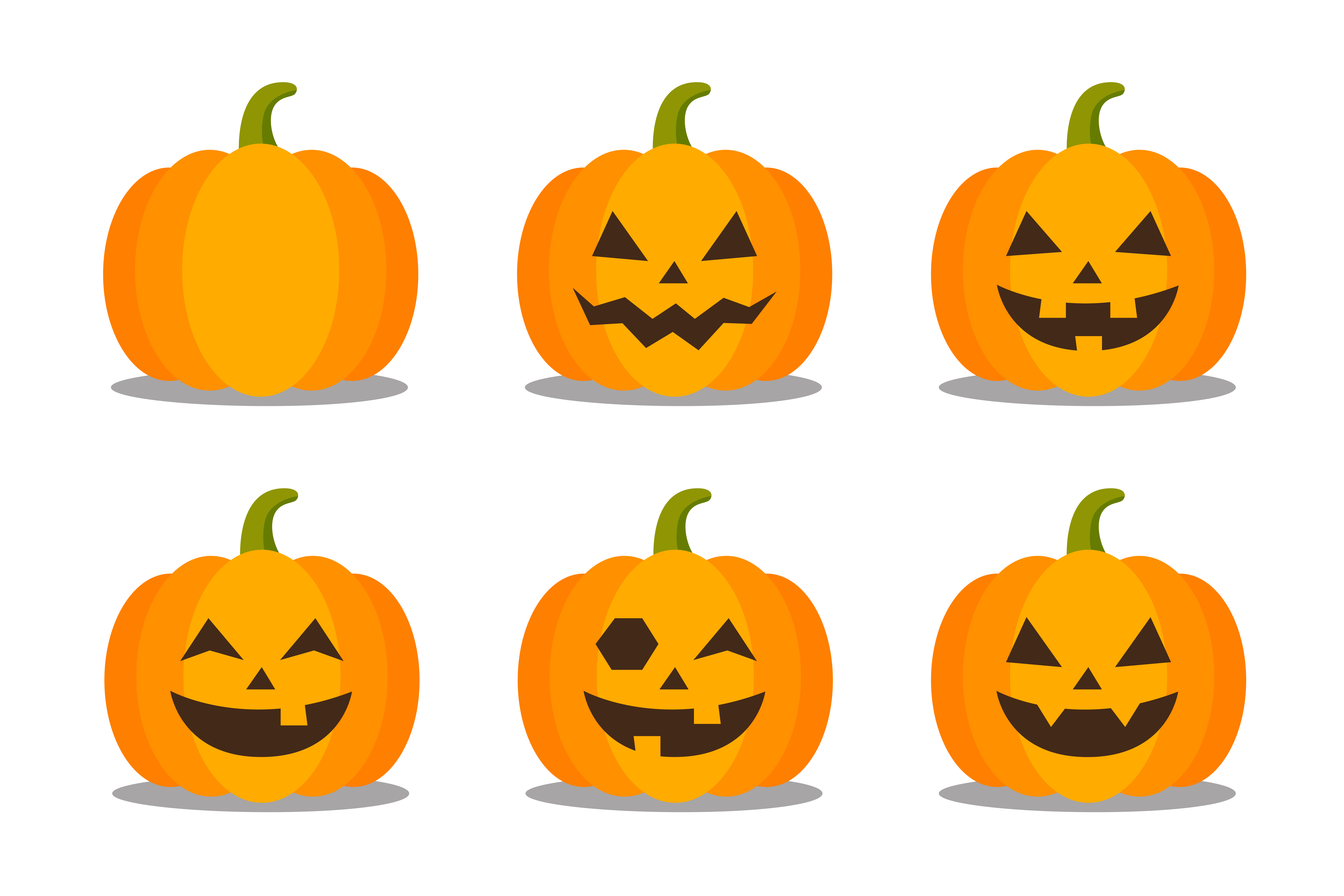 pumpkin-faces-collection-680397-vector-art-at-vecteezy