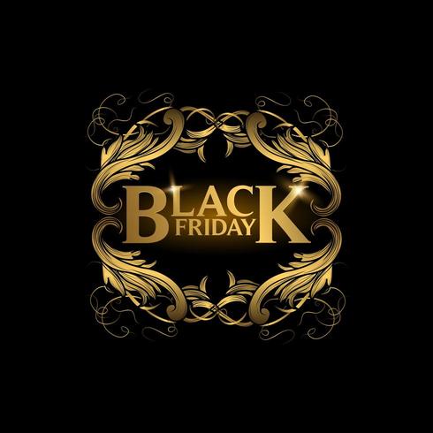 Black Friday sale vector