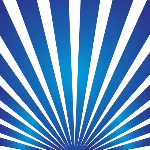 Blue sun burst rays vector