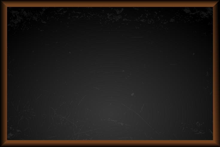 Empty black school chalkboard vector