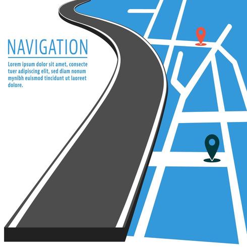 Navigation with pin pointer vector