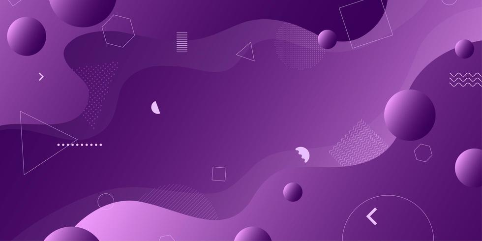 Purple abstract retro geometric shapes background  vector