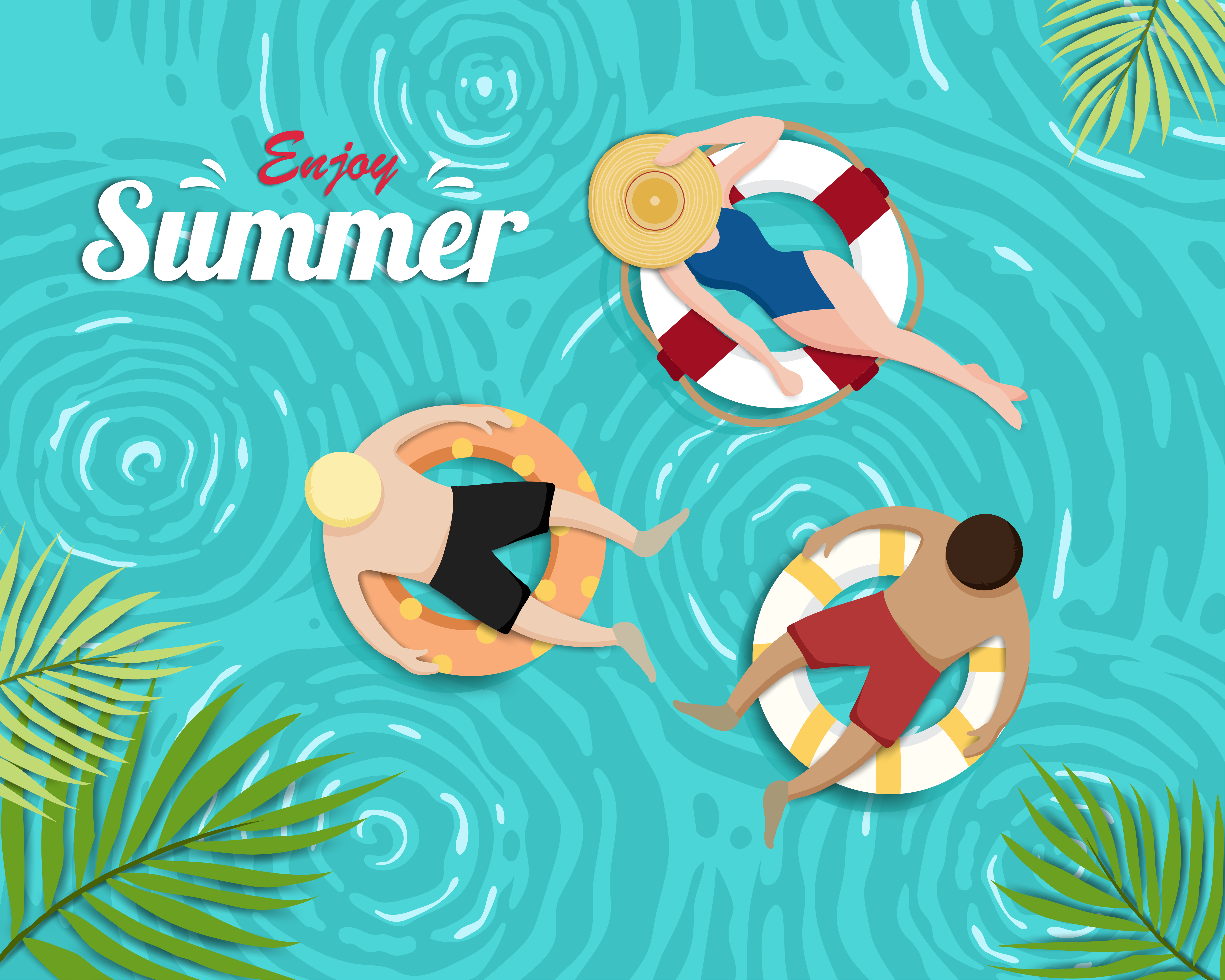 Download Beautiful Summer banner and poster pool card - Download ...