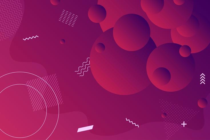 Fondo de formas abstractas púrpura rojo futurista vector