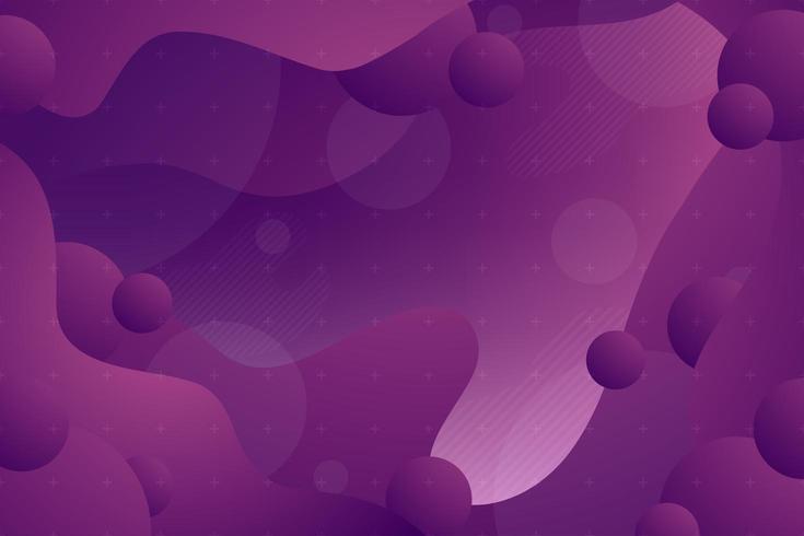 Dark purple gradient fluid abstract shapes background  vector