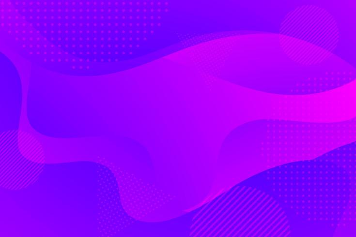 Bright pink purple and blue gradient fluid shapes background  vector