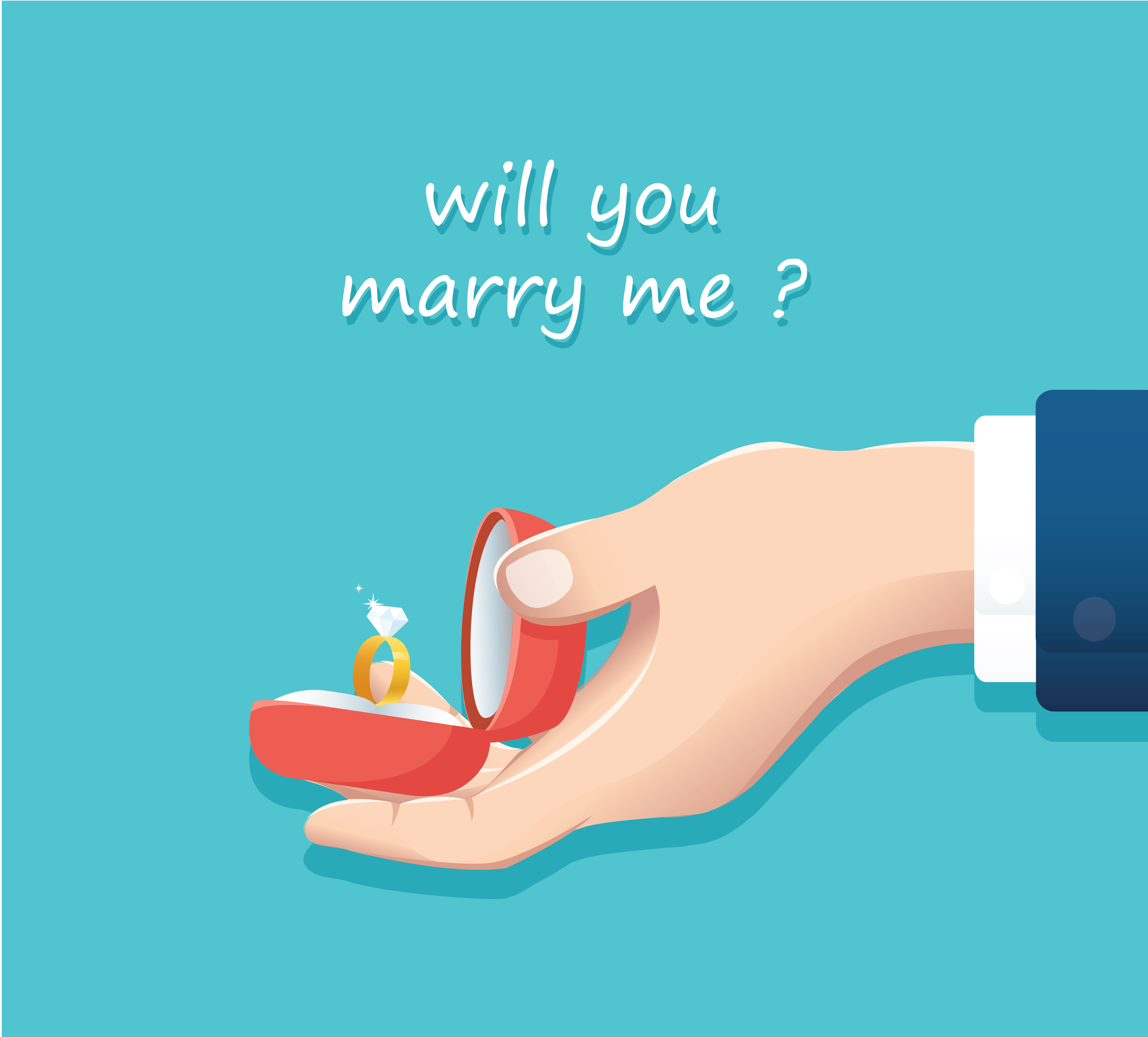 proposal of marriage 681381 Vector Art at Vecteezy