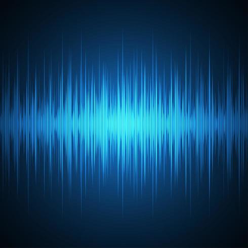 Futuristic sounds waves  vector