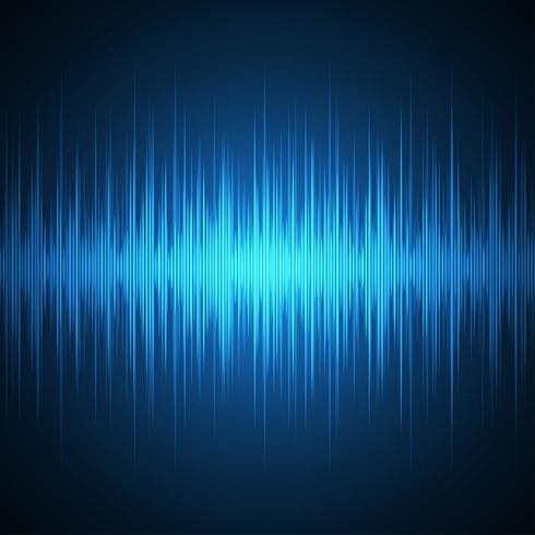 Futuristic sounds waves  vector