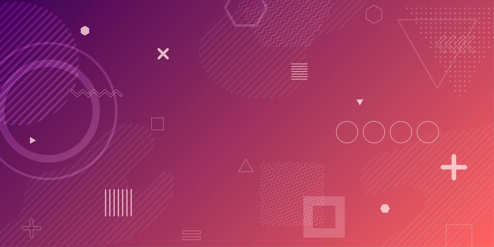 Pink purple gradient abstract geometric background  vector