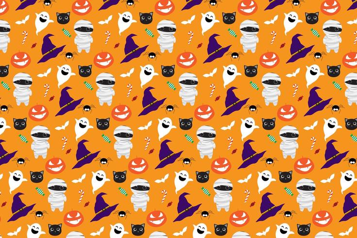 Halloween Pattern Background 681482 Vector Art at Vecteezy