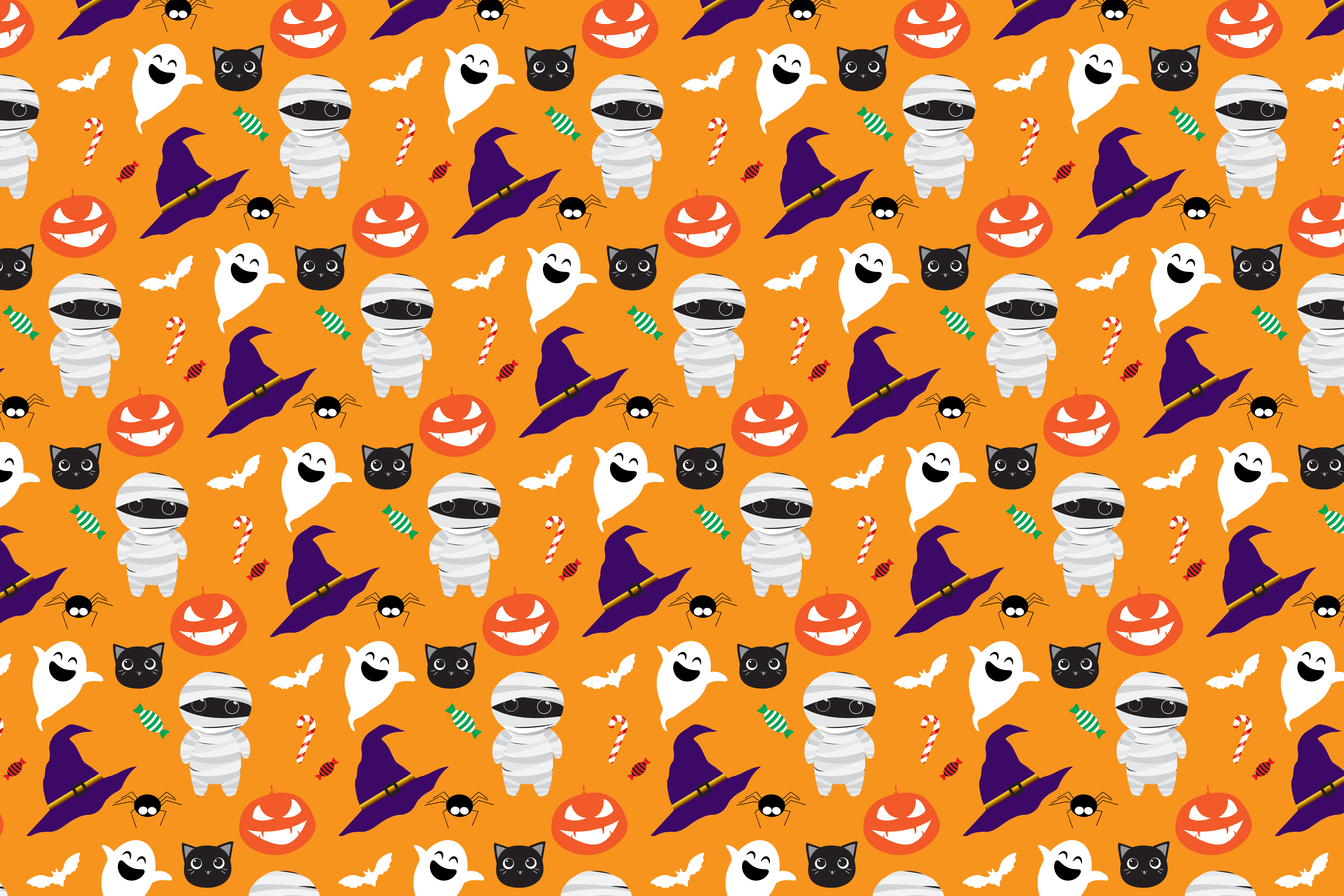 Halloween Pattern Background 681482 Vector Art at Vecteezy