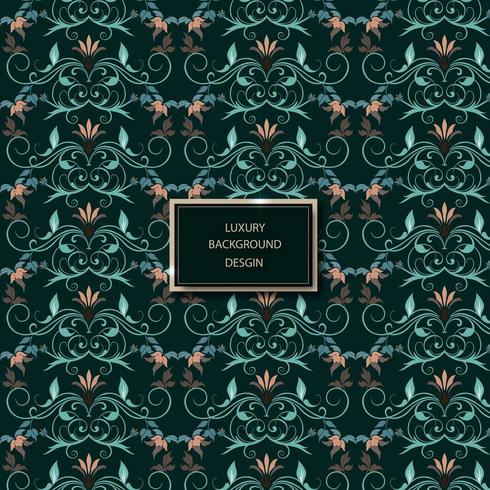 luxury floral pattern vector