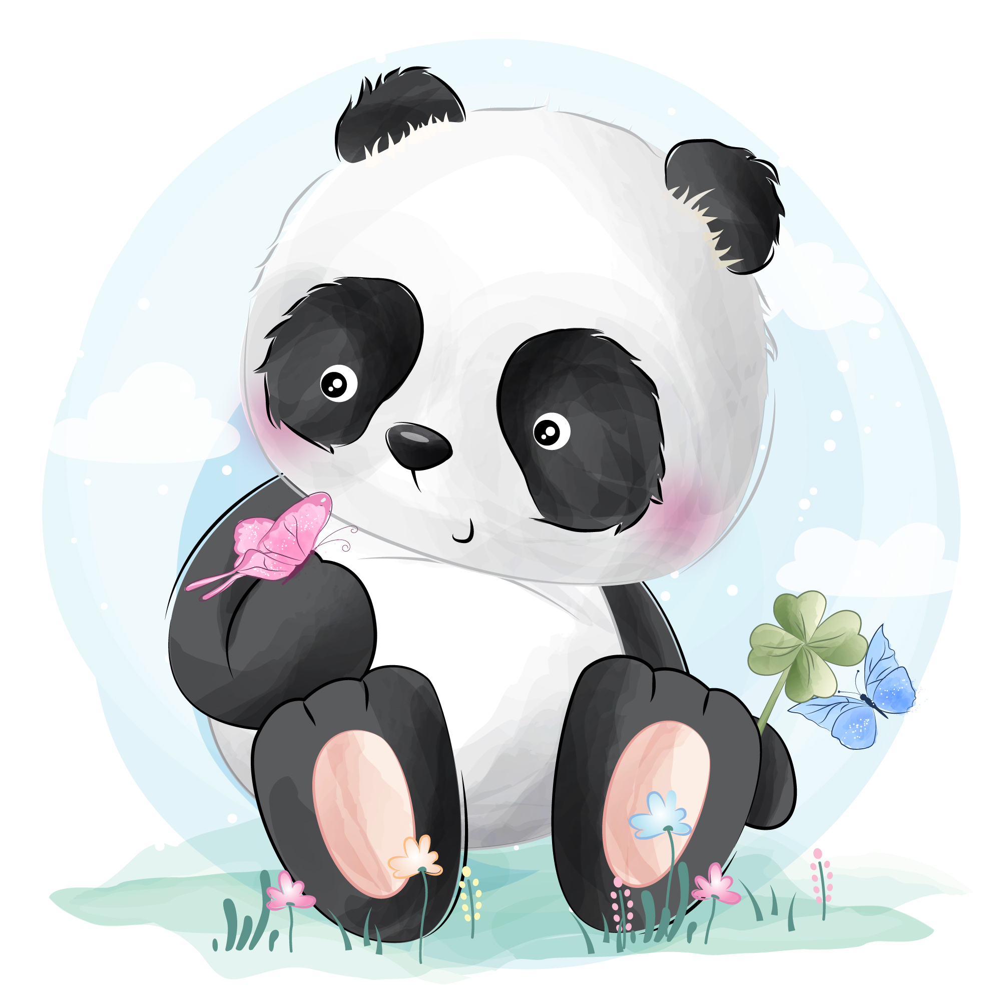 26 best ideas for coloring | Cartoon Panda Pictures