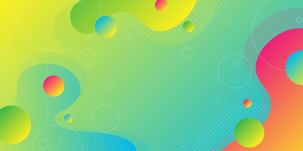 Colorful overlapping fluid shapes background  vector