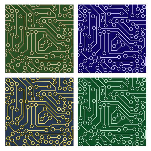 pattern of electronic circuit vector