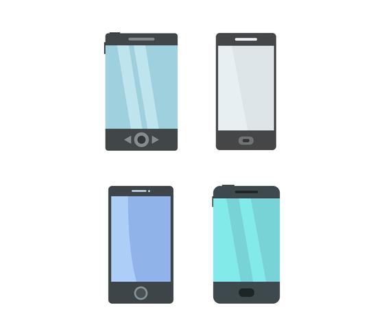 Conjunto de iconos de teléfonos inteligentes vector