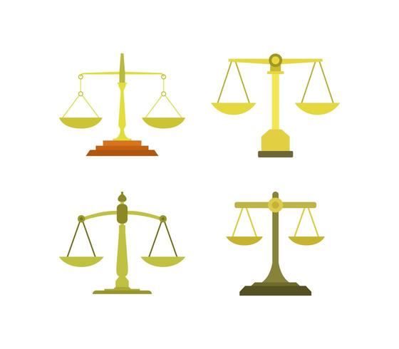 Scale icon set vector