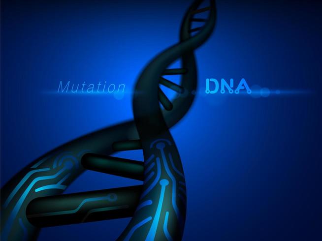 Estructura de mutación de ADN vector