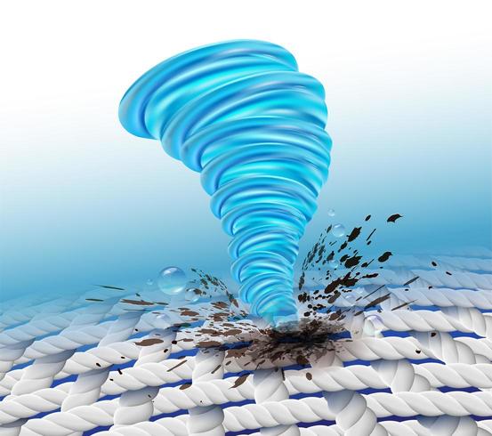 Tornado stain remover concept vector