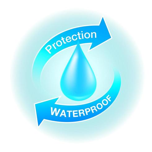 Icono de protección a prueba de agua vector