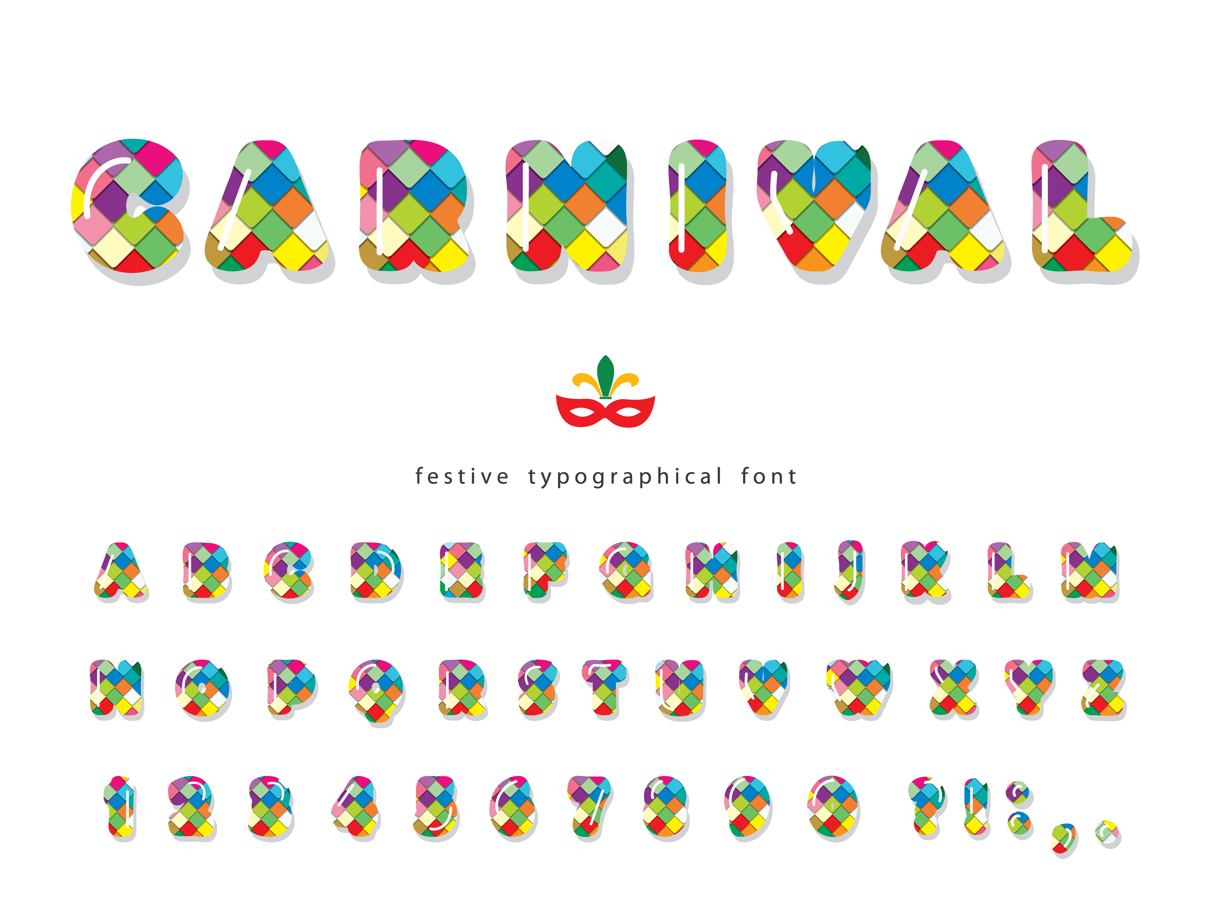 Download Carnival 3d glossy font. - Download Free Vectors, Clipart ...