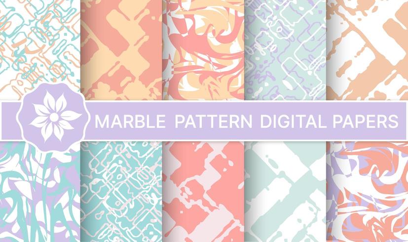 Set of marble purple  vector