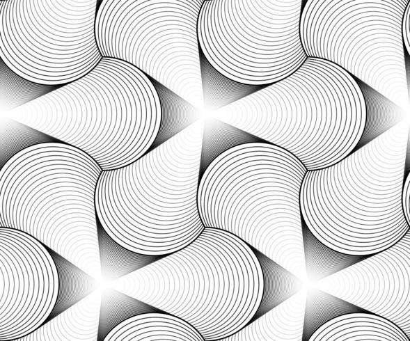 Geometric black and white pattern vector