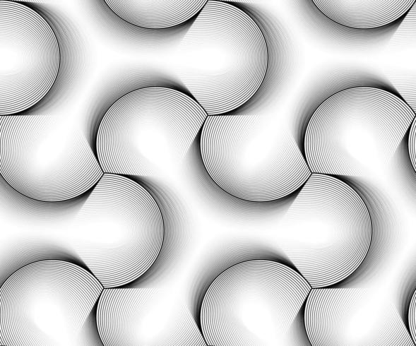 Vector conjunto de patrones geométricos sin costura, textura blanco y negro.