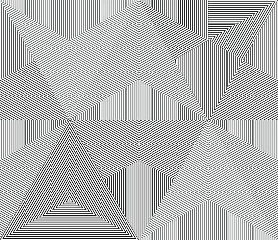 Geometric monochrome line seamless background. vector