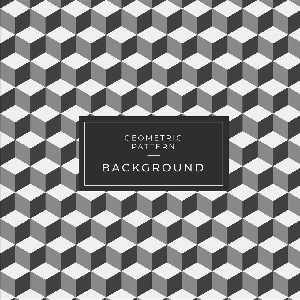 Modern 3d geometric black and white block pattern 682177 Vector Art at