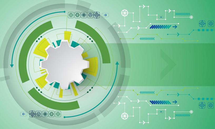 Vector background in the concept of technology. 682184 Vector Art at ...