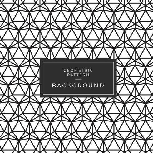 Black and white monochrome triangle mosaic pattern vector